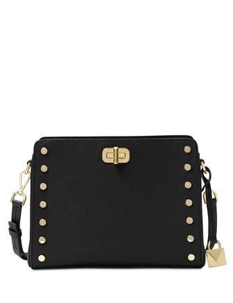 michael kors sylvie stud medium messenger|Michael Kors Sylvie Stud Medium Messenger Cement.